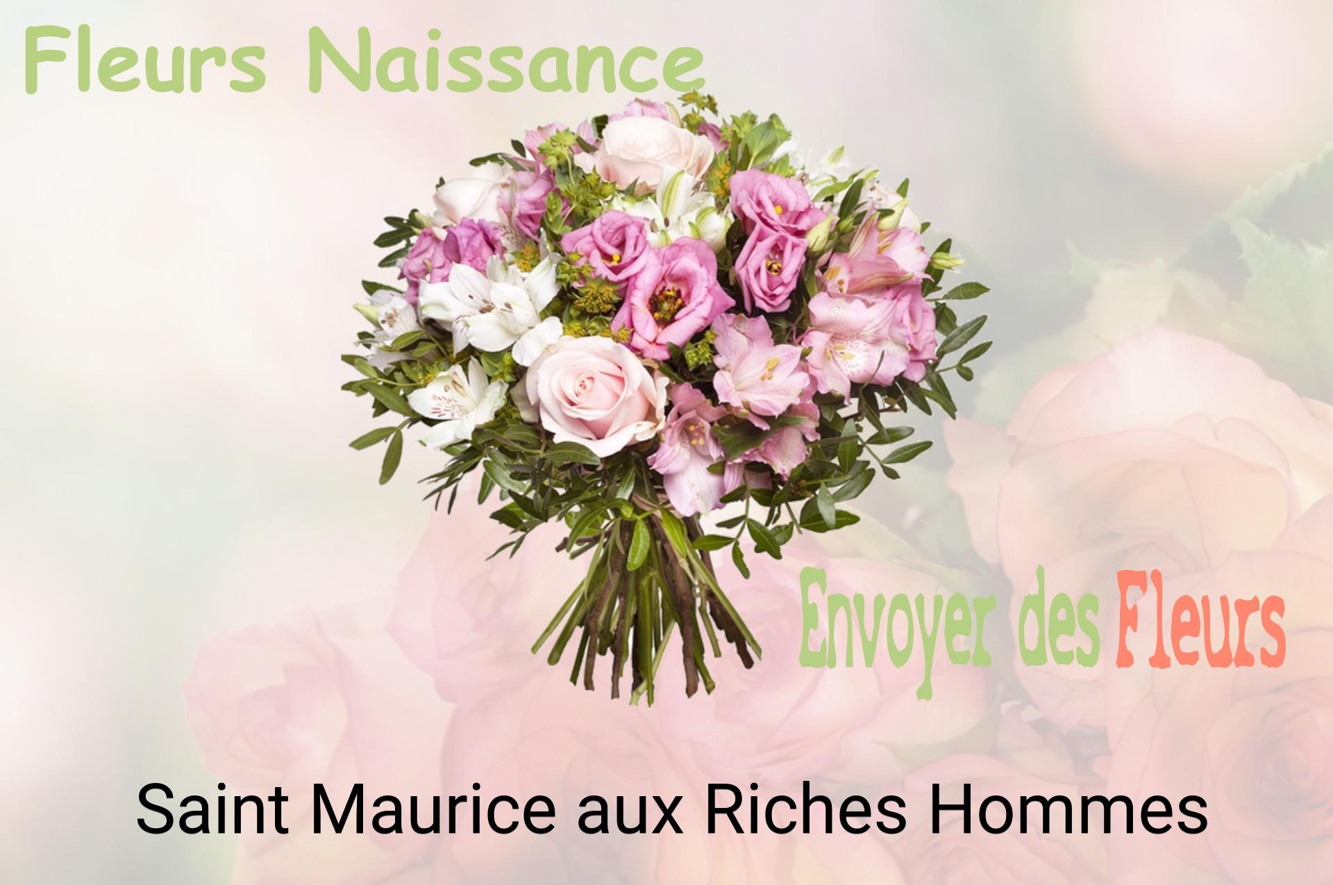 Bouquet de fleurs de naissance livré à Saint-Maurice-aux-Riches-Hommes